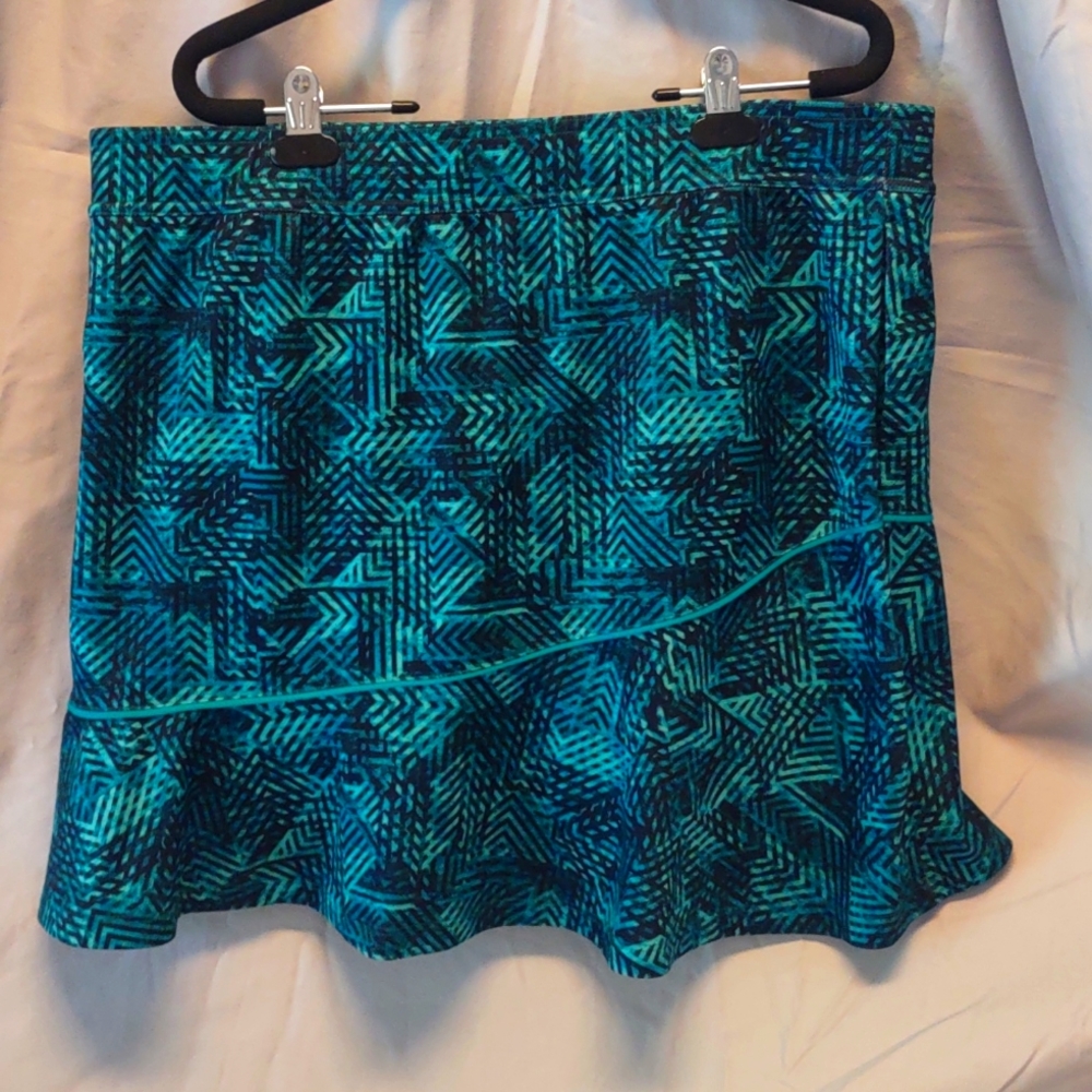 Made for Life Blue Patterned Skort